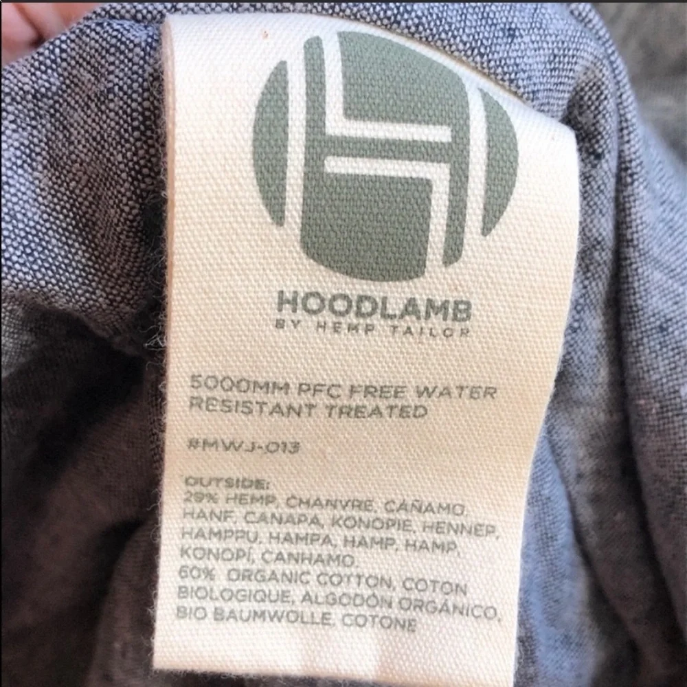 Hoodlamb Technical Windbreaker Hemp Tailor Jacket Heather Green Size Small